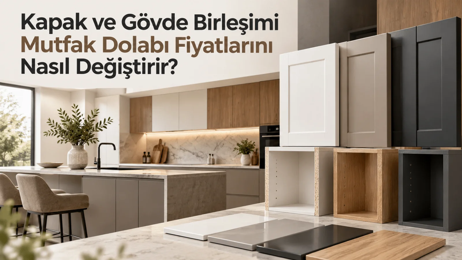 Kapak ve Gövde Birleşimi Mutfak Dolabı Fiyatlarını Nasıl Değiştirir?