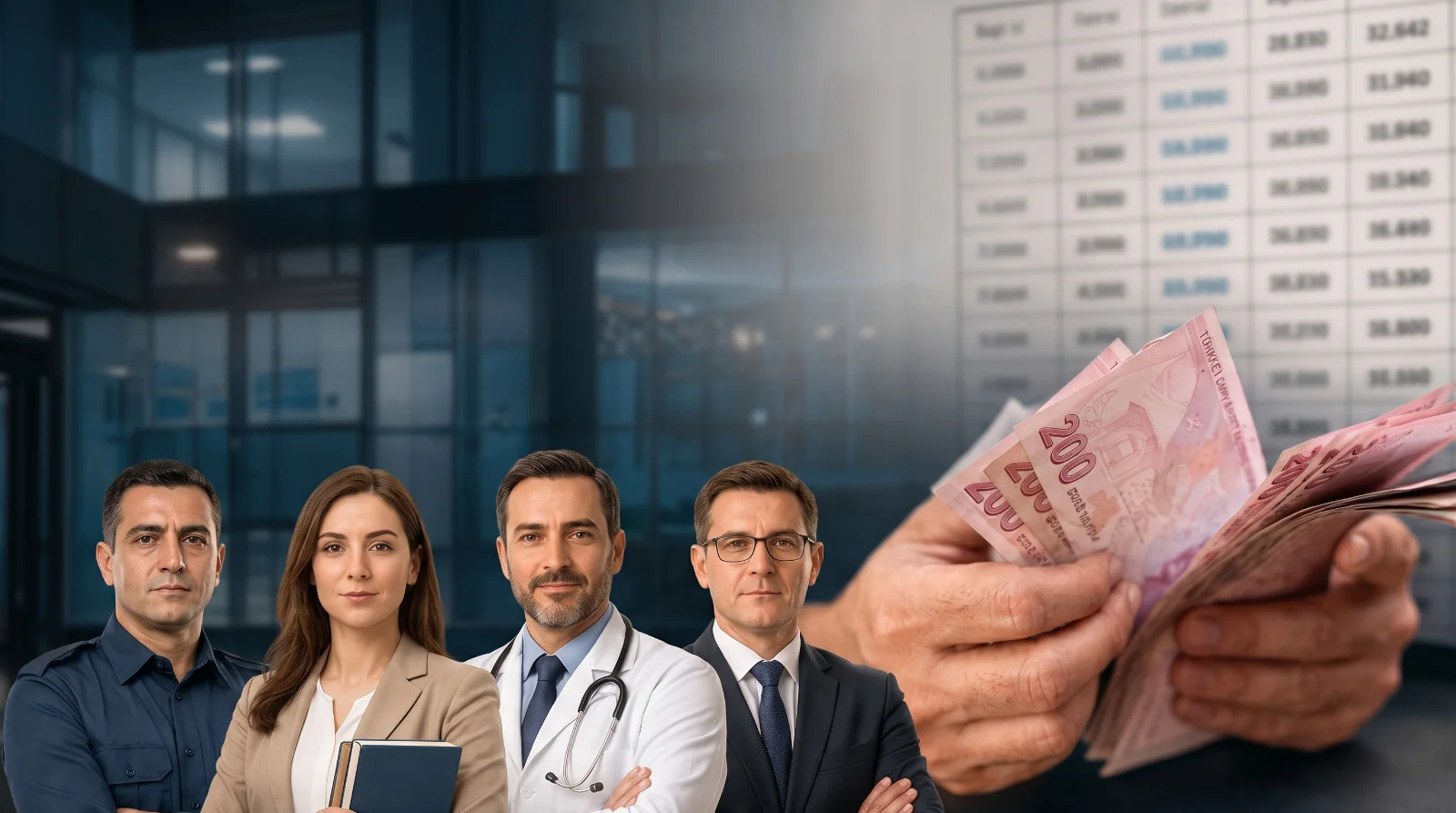Memurların zamlı maaş tablosu ortaya çıktı: Polis, öğretmen, doktor...