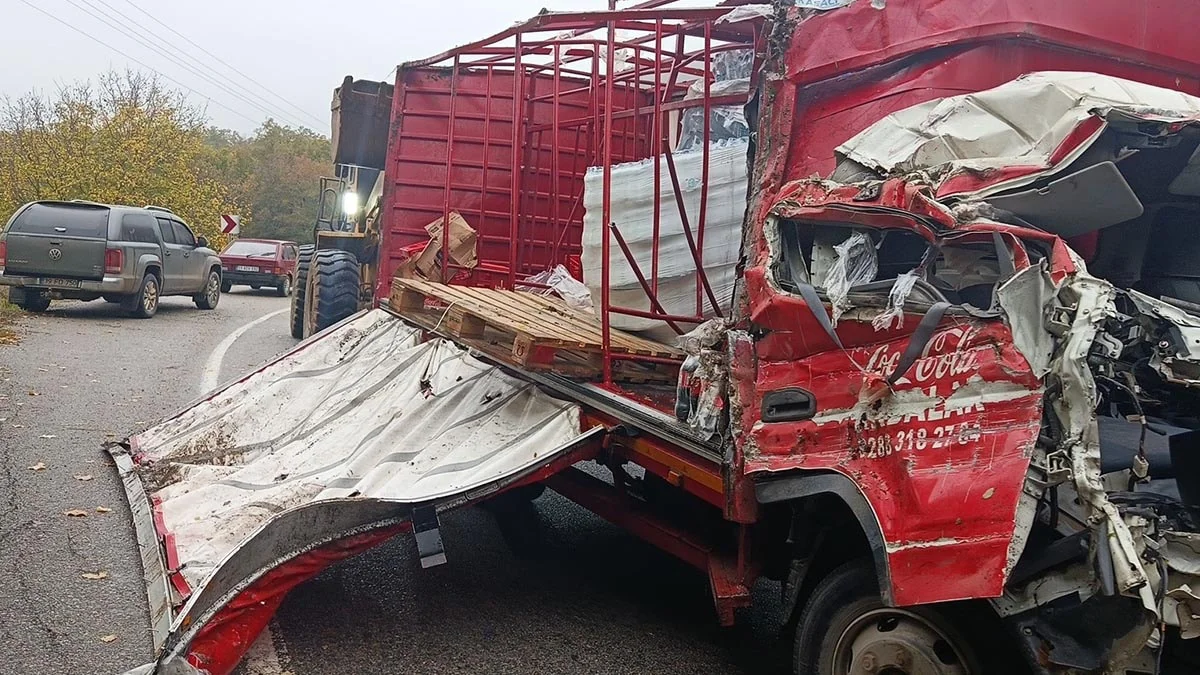 Kırklareli’nde kamyon şarampole devrildi: 1 ölü, 1 yaralı