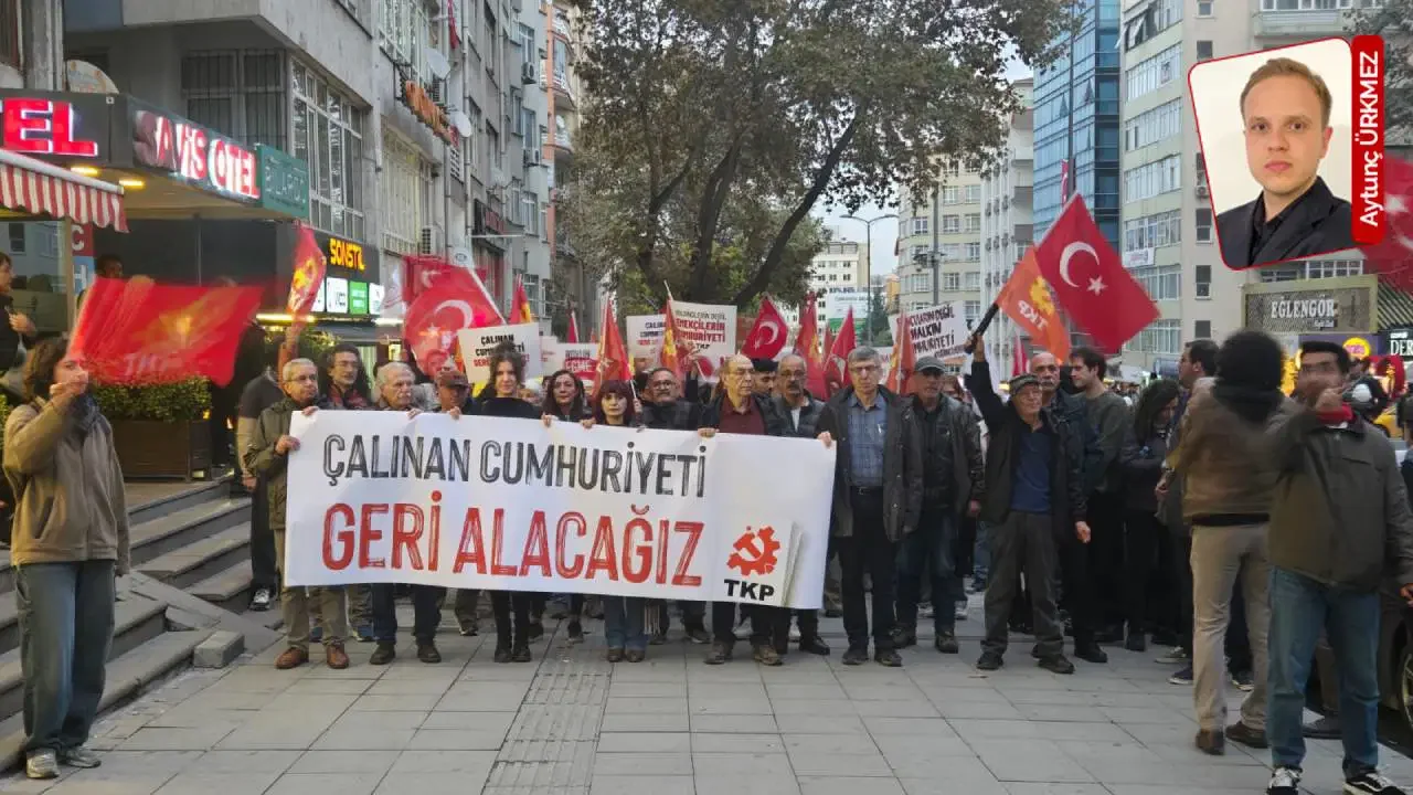TKP, cumhuriyetin kuruluşunun 103. yılı için yürüyüş gerçekleştirdi: 'Çalınan cumhuriyeti geri alacağız'